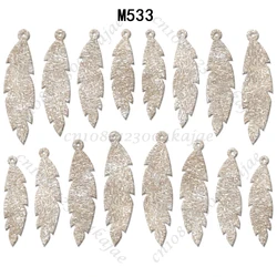 Feather Earrings New Cutting Dies 2024 New Arrivals Scrapbooking 16MM Knife Suitable for Most Wooden Cutting Dies Machines