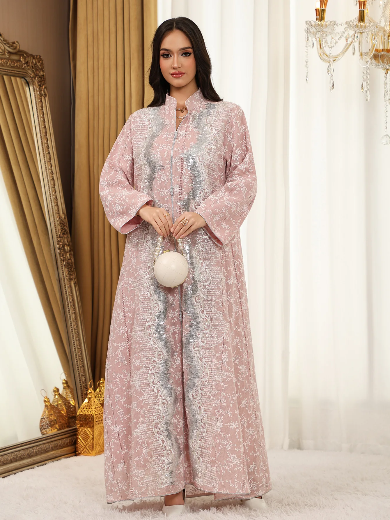 فستان الحفلات النسائية عباية ترتر جلابية عيد مسلم المغرب قفطان أنيق قفطان فساتين طويلة دبي رداء عربي 2026 رمضان #5