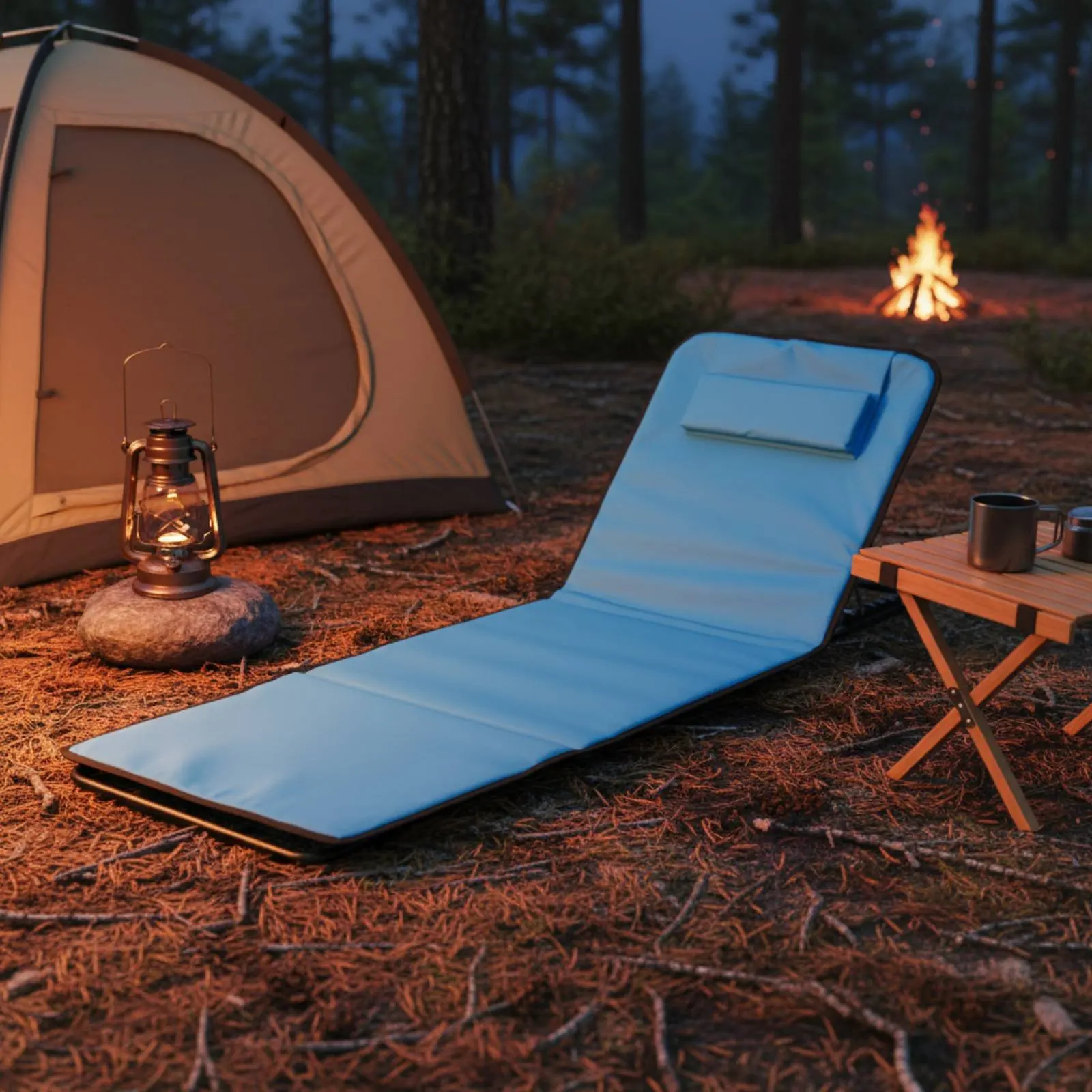

Folding Beach Mat with Backrest Includes Carry Bag Lightweight Camping Mat Chair Foldable Floor Lounger Water Resistant