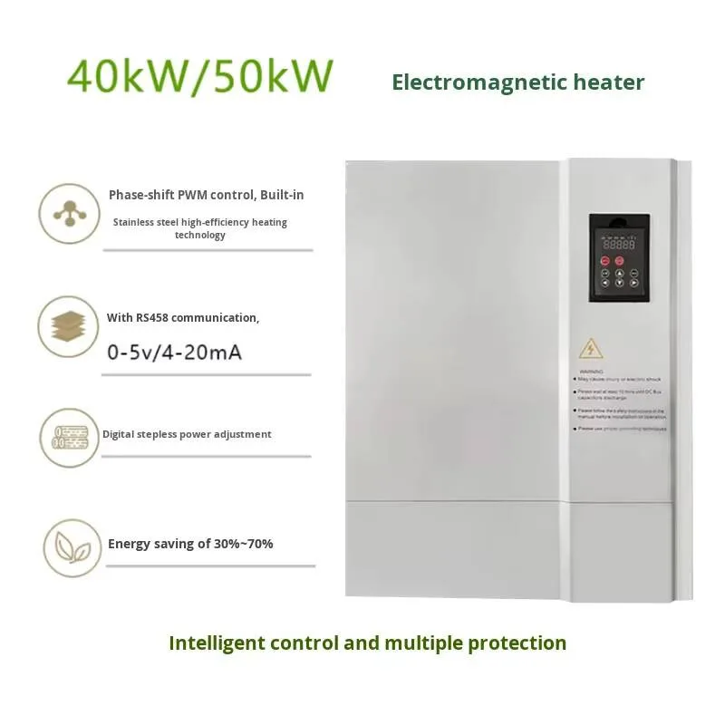 25-60KW Industri Peralatan Pemanas Induksi Elektromagnetik Pemanas Konversi Frekuensi Produsen Dengan Tegangan 380V