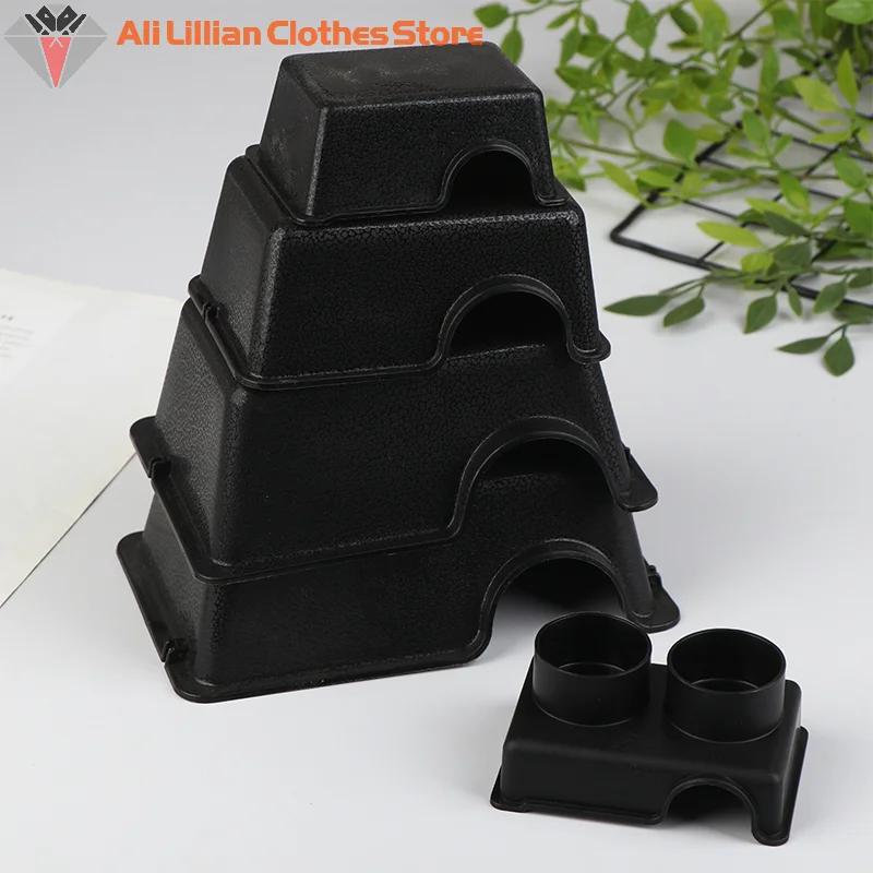 .New Sale-Reptile Hide Box Small Animal Hideaway Reptile Enclosure Black Ventilation Hiding Cave For Gecko Snake Spider Lizard