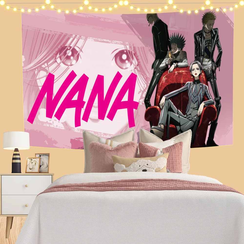 3x5ft Japanese Classic Anime NANA High School Hippie Wall Hanging Tapestries for Living Room Home Dorm Decor Art Home Decor