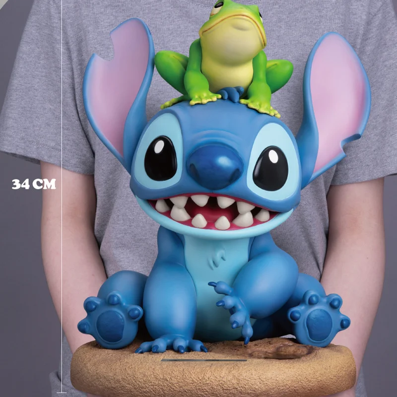 

Disney Centennial Celebration Stitch & Frog Static Statue Super Large Figure Original Model Doll Global Limited Edition Gifts