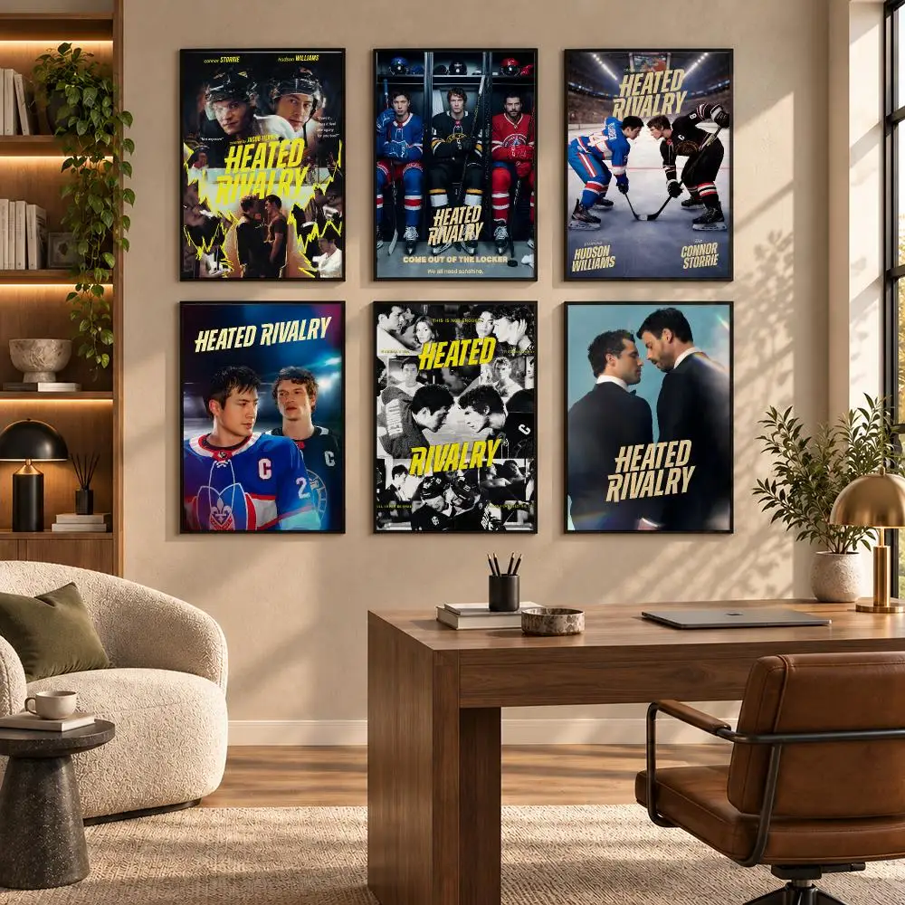 Heated Rivalry Rozanov&Shane Hollander Poster Self-adhesive Art Waterproof Paper Sticker Coffee House Bar Room Wall Decor