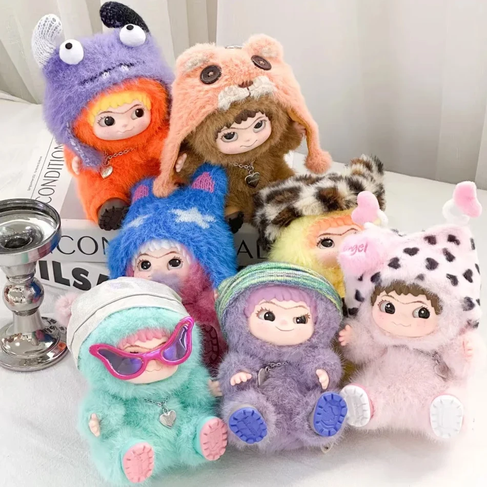 

MINISO Fuzzy Trend Fun Party Series, экшн-фигурка, глухая коробка, кукла, сумка, подвеска, украшение для стола, загадочная коробка, подарок на день рождения