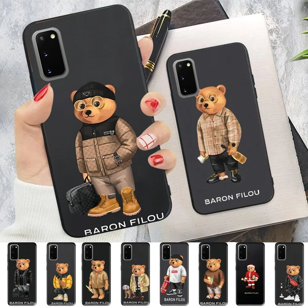 Fashion B-Baron F-Filou Bear Phone Case For Samsung S 9 10 20 21 22 23 30 23 24 plus lite Ultra FE S10lite Fundas