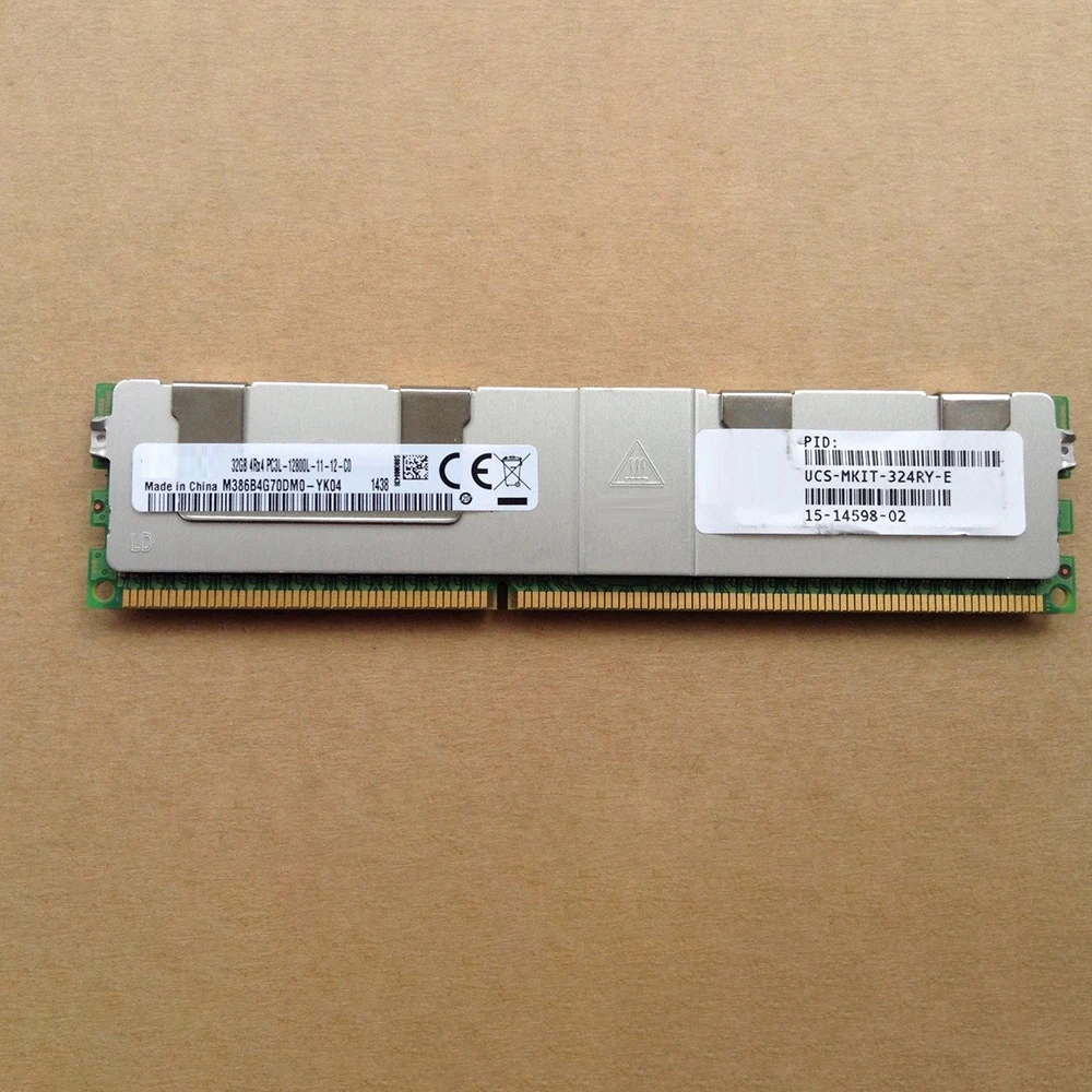 ل سيسكو UCS-MKIT-324RY-E الذاكرة 32 جيجابايت DDR3L 1600 ميجا هرتز 4RX4 PC3L-12800L ECC RDIMM RAM يعمل تماما شحن سريع جودة عالية