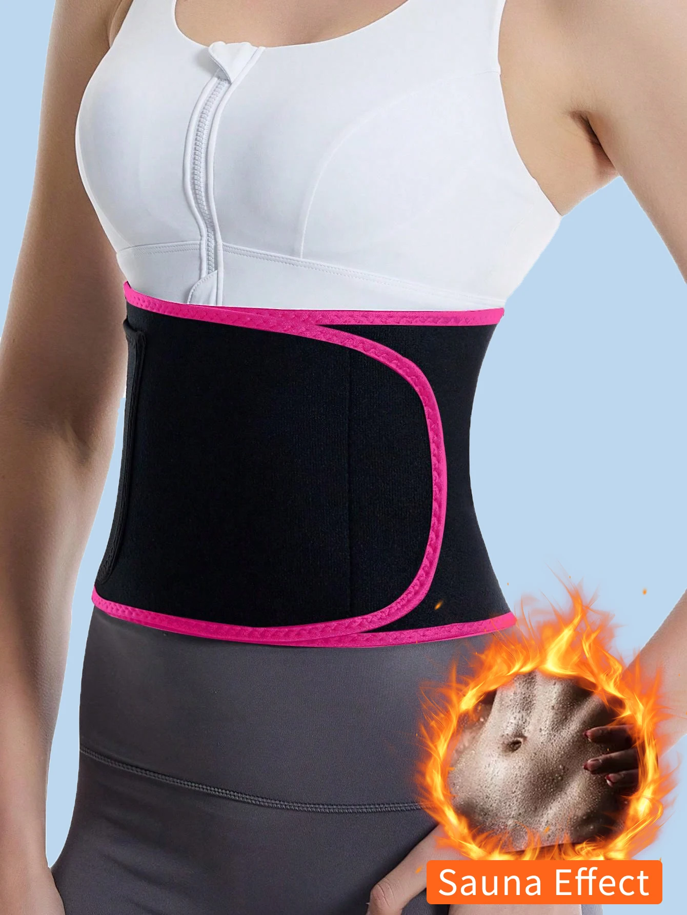 1 Piece Silver Ion Abdominal Control Belt, Waist Trimmer, Women's Slimming Belt with Phone Pocket
