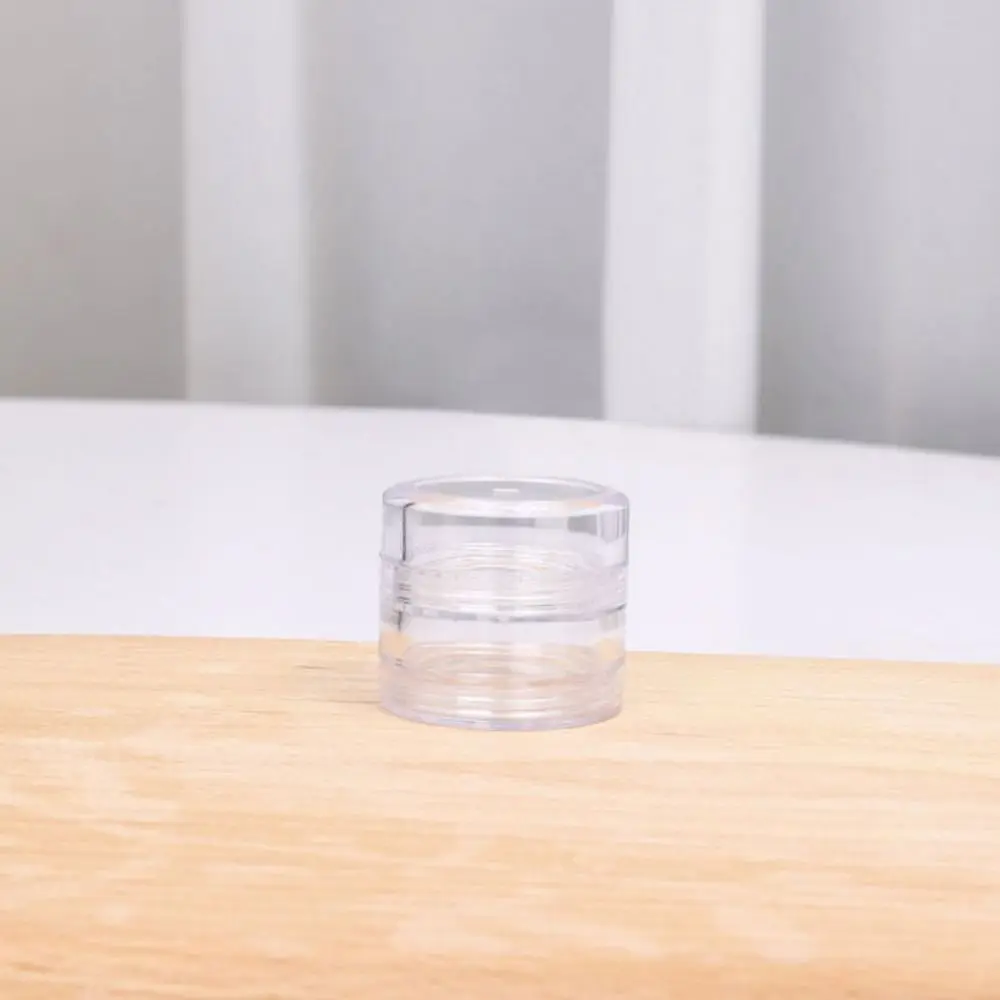 

Multilayer Mini Stackable Clear Round with Cover Makeup Organizer Face Cream Box Eye Cream Box Jewelry Storage Box