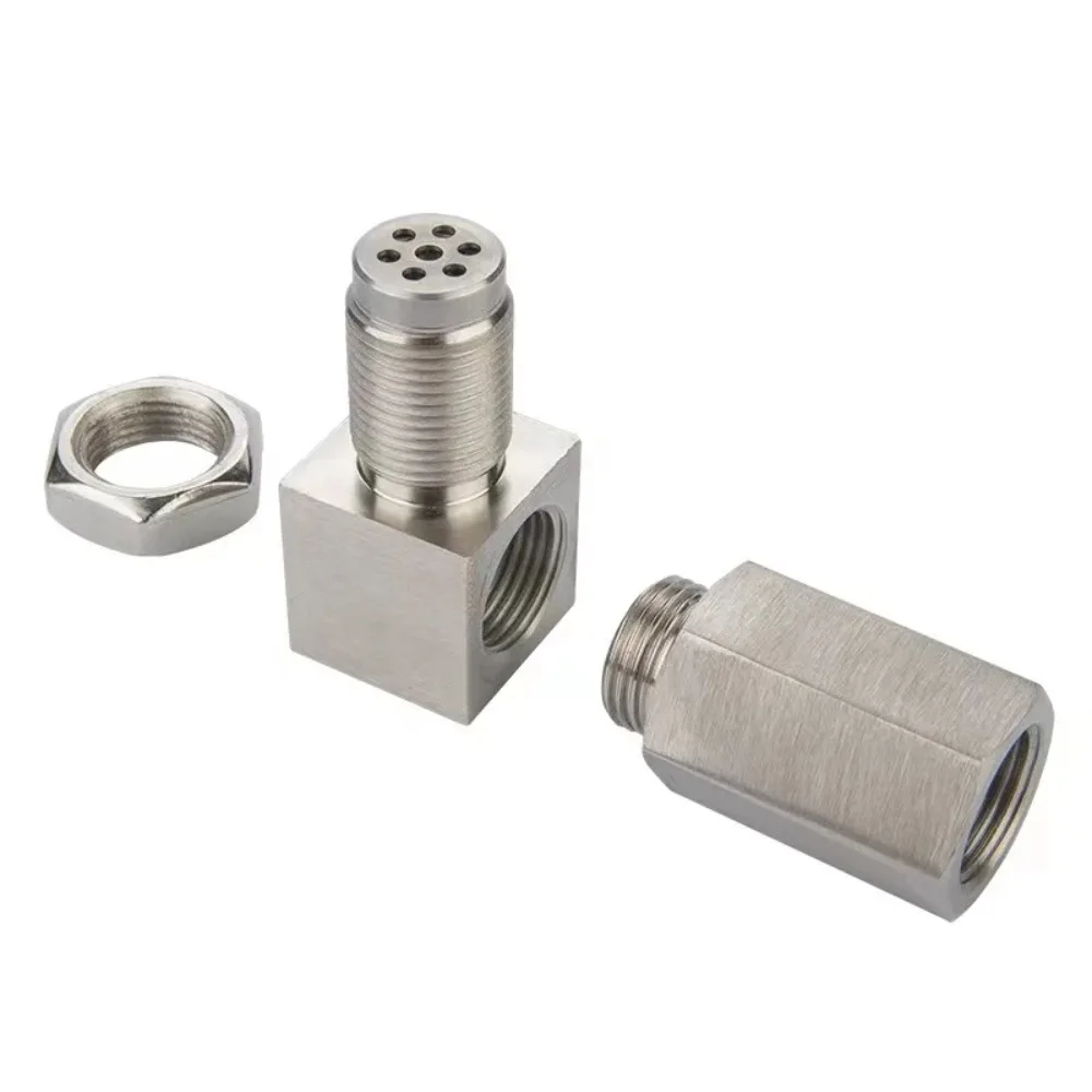 Car Exhaust Pipe Adapter Connector M18*1.5 Thread Car Exhaust System Connecting Fitting Extension Adapter Connector