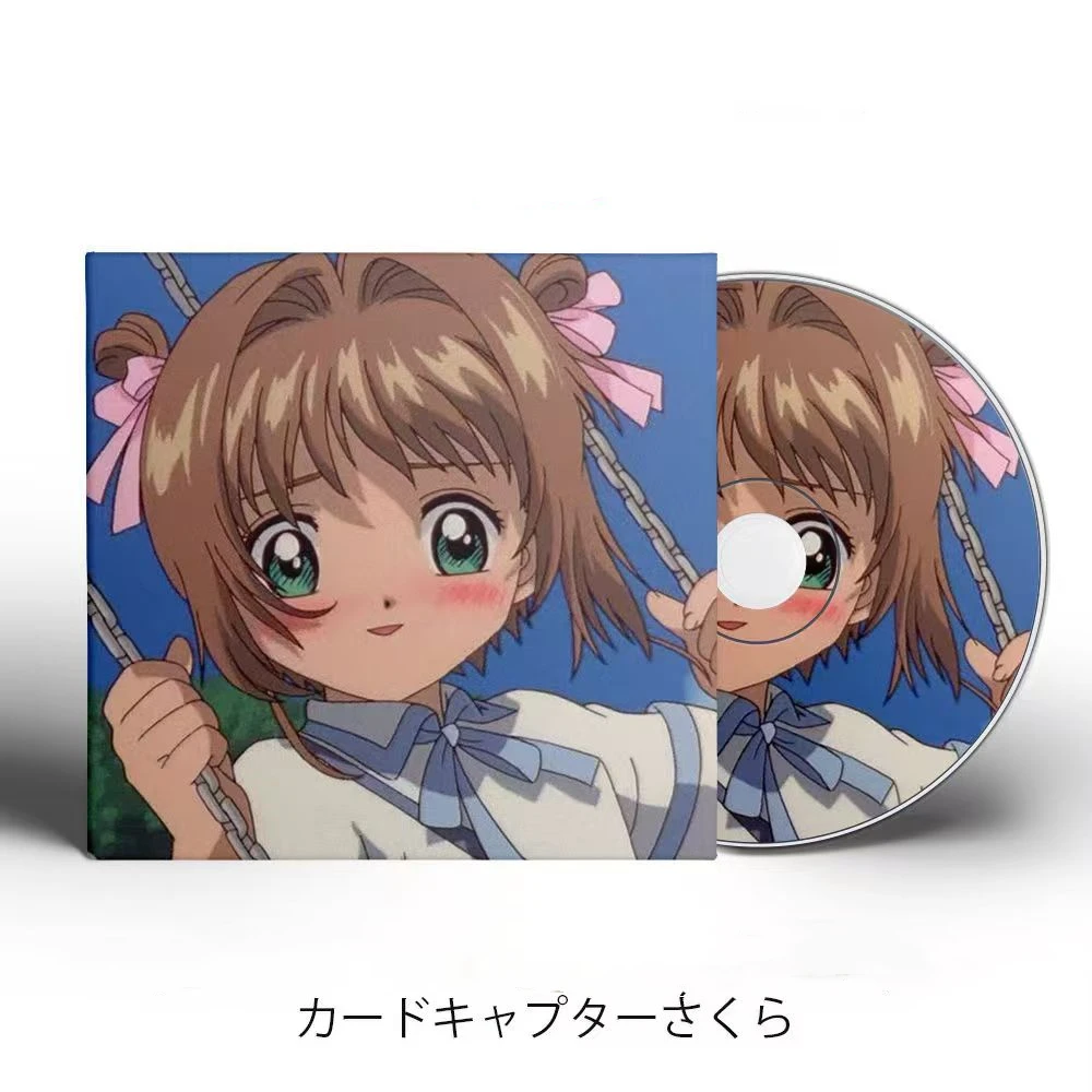 Anime Card Captor SAKURA Tange Sakura Music CD Greatest Hits OST Album 2pcs Music Record Cosplay Walkman Car Soundtracks Box