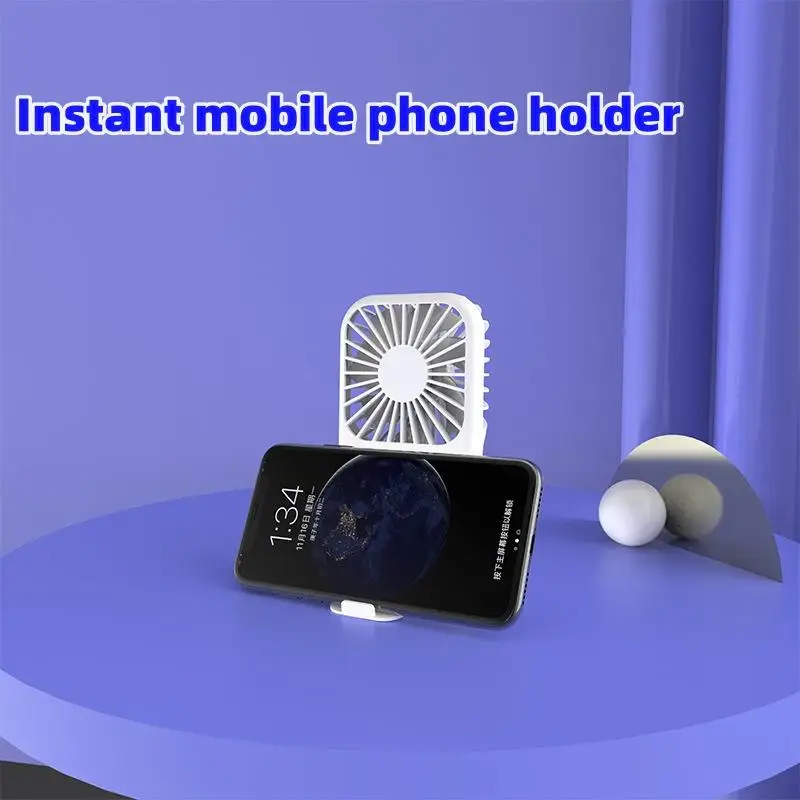 Anime One Piece Luffy Mini Usb Charge Handheld Small Mute Fan Pendant Summer Portable Desktop Mobile Phone Holder Crafts Gifts