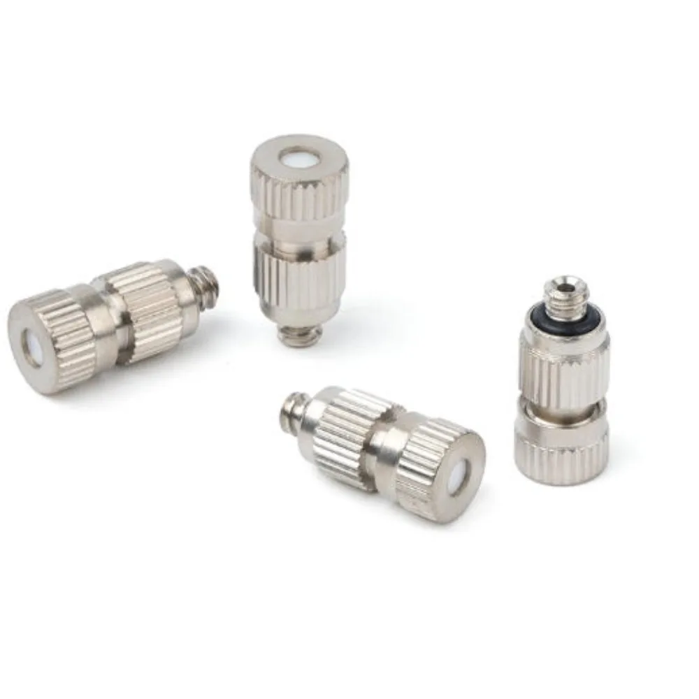 High-Pressure Misting Nozzle 3/16 Male Thread – 0.15–0.5mm Atomizing Spray for Cooling, Humidification, Dust Suppression