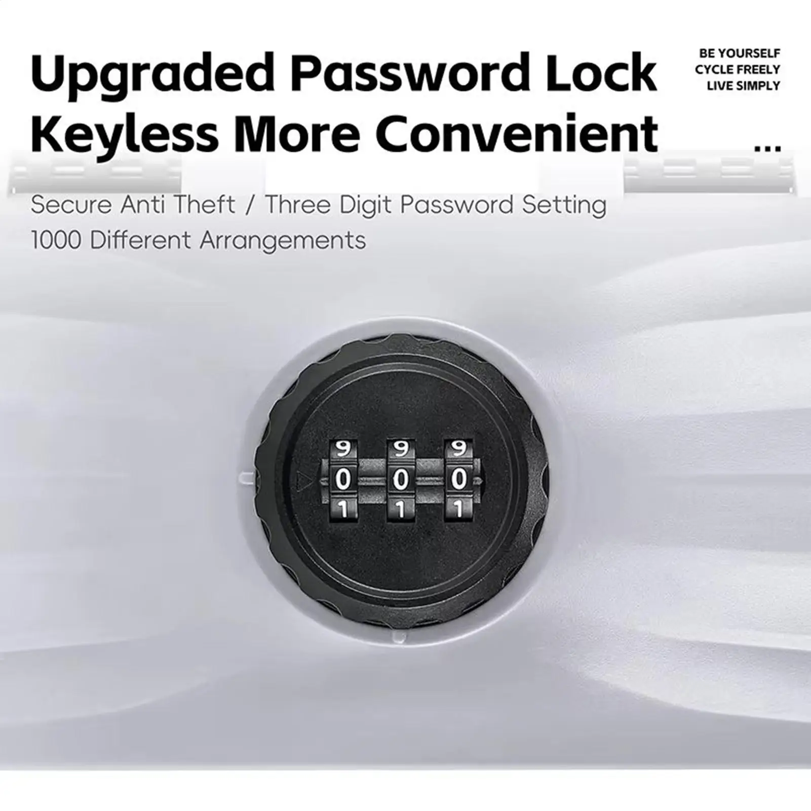 

Storage Box With Lock Portable Bike Password Organizer Bag Anti-Theft Bike Code Lock Box For Men Women Boys Youth Teens Athletes