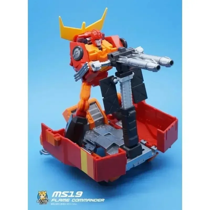 In Stock Mechfanstoys MFT Transformation Ms-19 Ms19 Hot Flame Walker Rod 3rd Party Third Party Rodimus Prime  Action Figure Toy