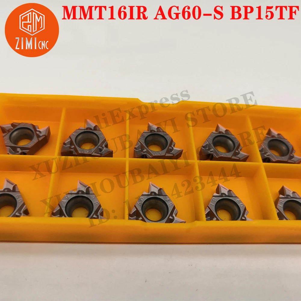 MMT16IR AG60-S BP15TF MMT 16IR AG60-S Thread Turning Tools Insert CNC Tools Turning Inserts mechanical Cutting Metal Lathe Tools