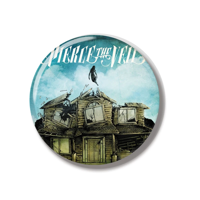 44MM Band Pierce Veils Music Album Pin Soft Button Jewelry Creative Badge Cartoon Brooch Lapel Pin Bag Backpack Hat Decoration