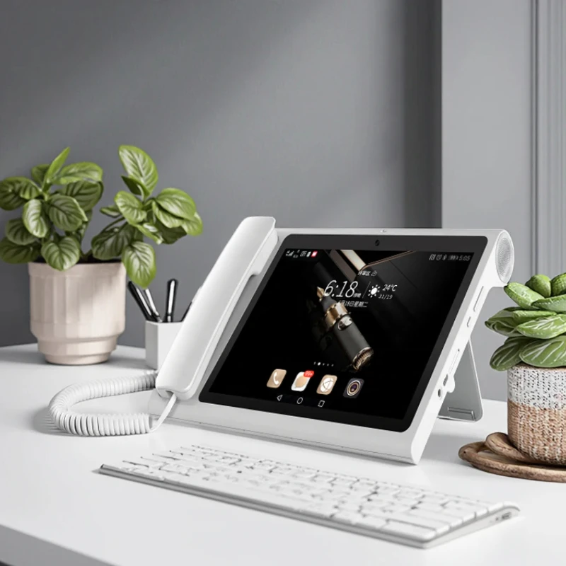 

Hot new smart video fixed wireless phone, high definition Android cordless 4g landline with sim card