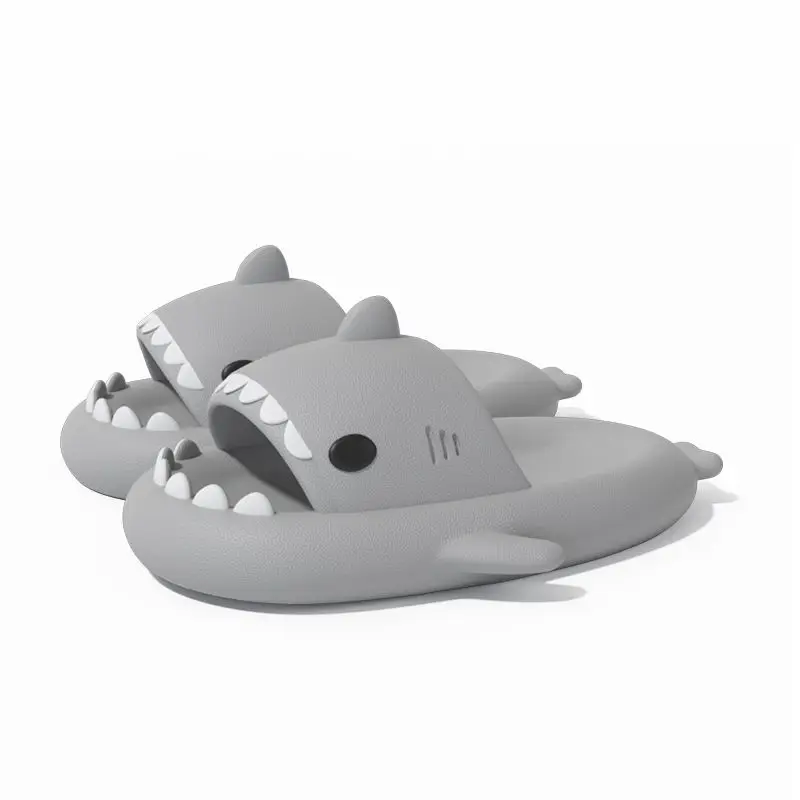 2023 New Shark Slippers Summer Shark Slides Women Men Indoor Bathroom Sandals Couples EVA Light Soft Female Outdoor Beach Shoes