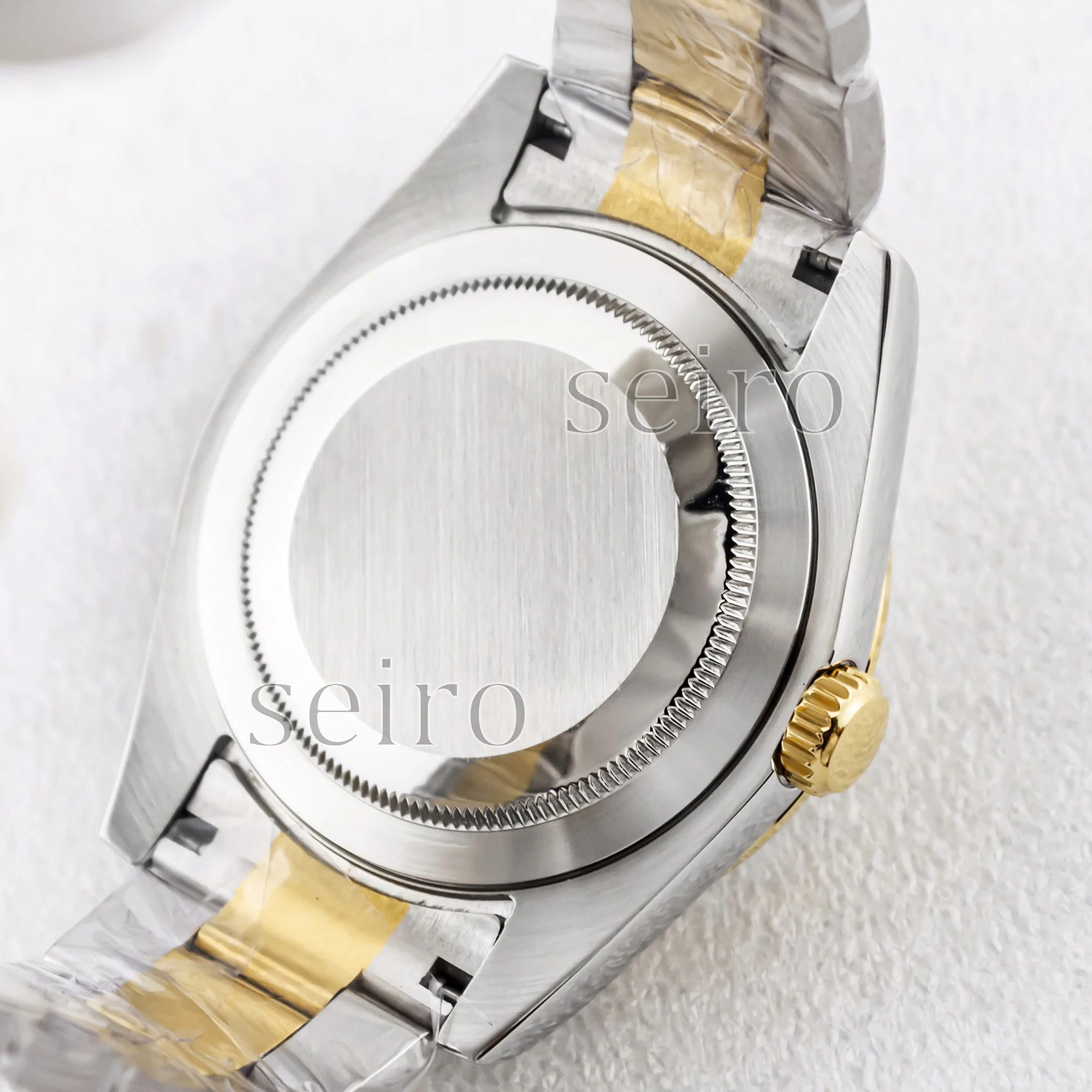 Datejust เคส NH35 36มม./39มม. สายนาฬิกาหอยนางรม10ATM กระจกแซฟไฟร์กันน้ำชิ้นส่วนนาฬิกา Mod สำหรับ NH36อุปกรณ์เสริมการเคลื่อนไหว