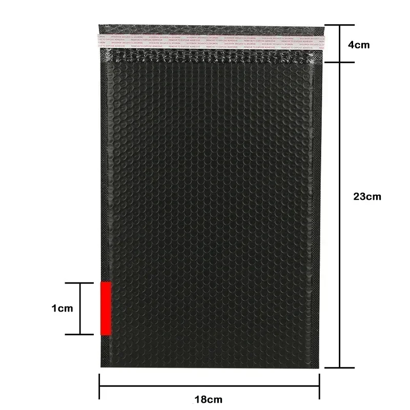 Sacos de envelope 50pc espuma preta auto selo bolhas mailers acolchoados envio envelopes com bolha saco de envio pacotes ba g