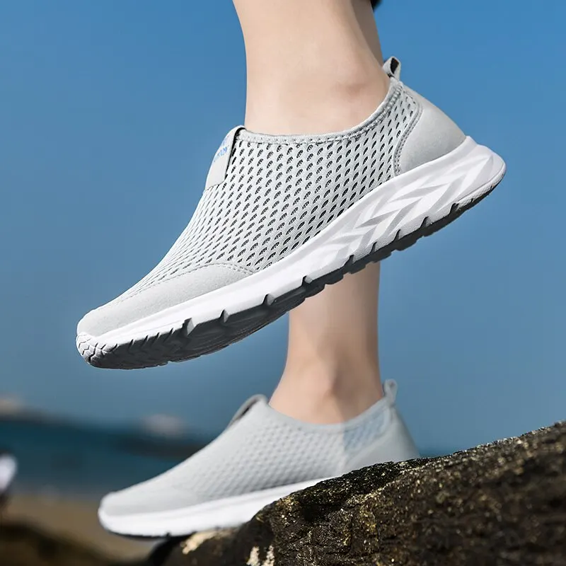 Men's Sneakers Breathable Men Casual Shoes Outdoor Male Slip On Loafers Walking Sneakers Tennis For Men