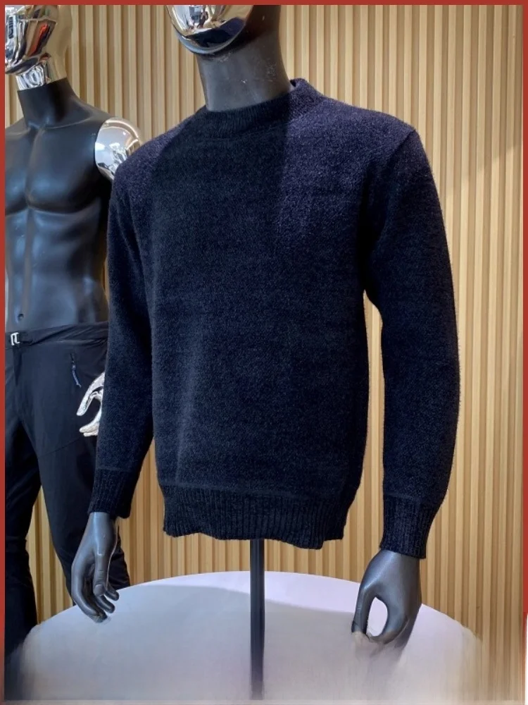 

Мужской вязаный свитер Fce на подкладке Thiened, круглый, теплый, повседневный, из полиэфирного волокна, зимняя мода Ci Youth Faion