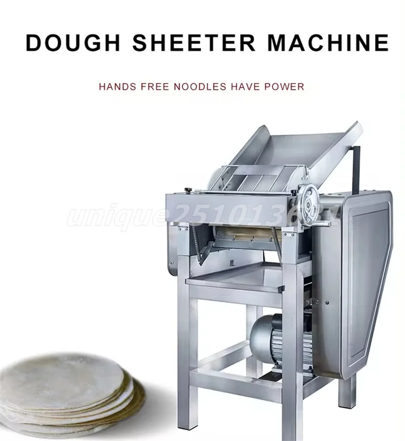 Commercial Dough Press Machine Stainless Steel Dumpling Skin Rolling Maker Electric Dough Sheeter Dough Roller Press Machine