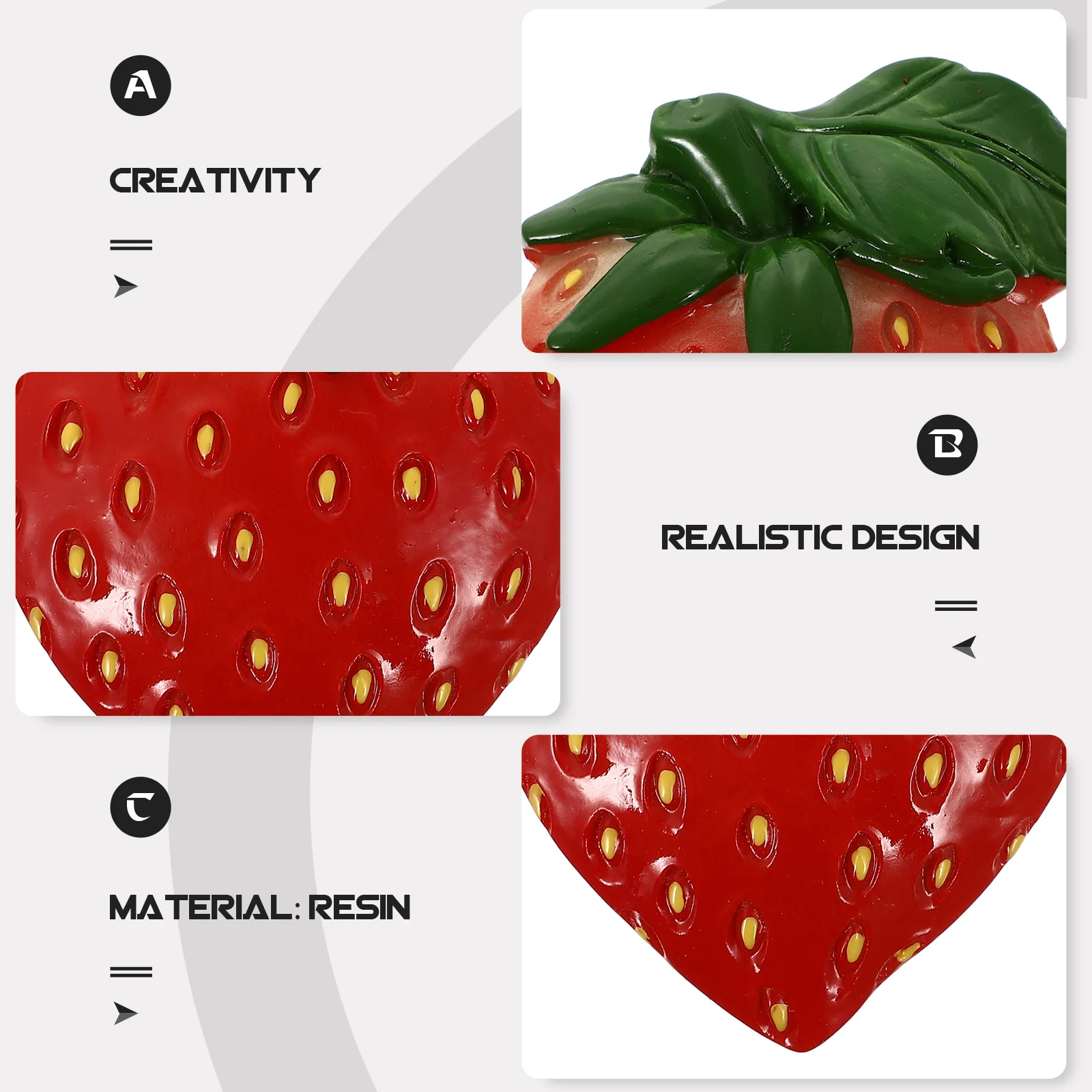 

2Pcs Mini Strawberry Fridge Magnets Refrigerator Stickers Magnetic Home Decor Easy to Remove Creative Kitchen Refrigerator