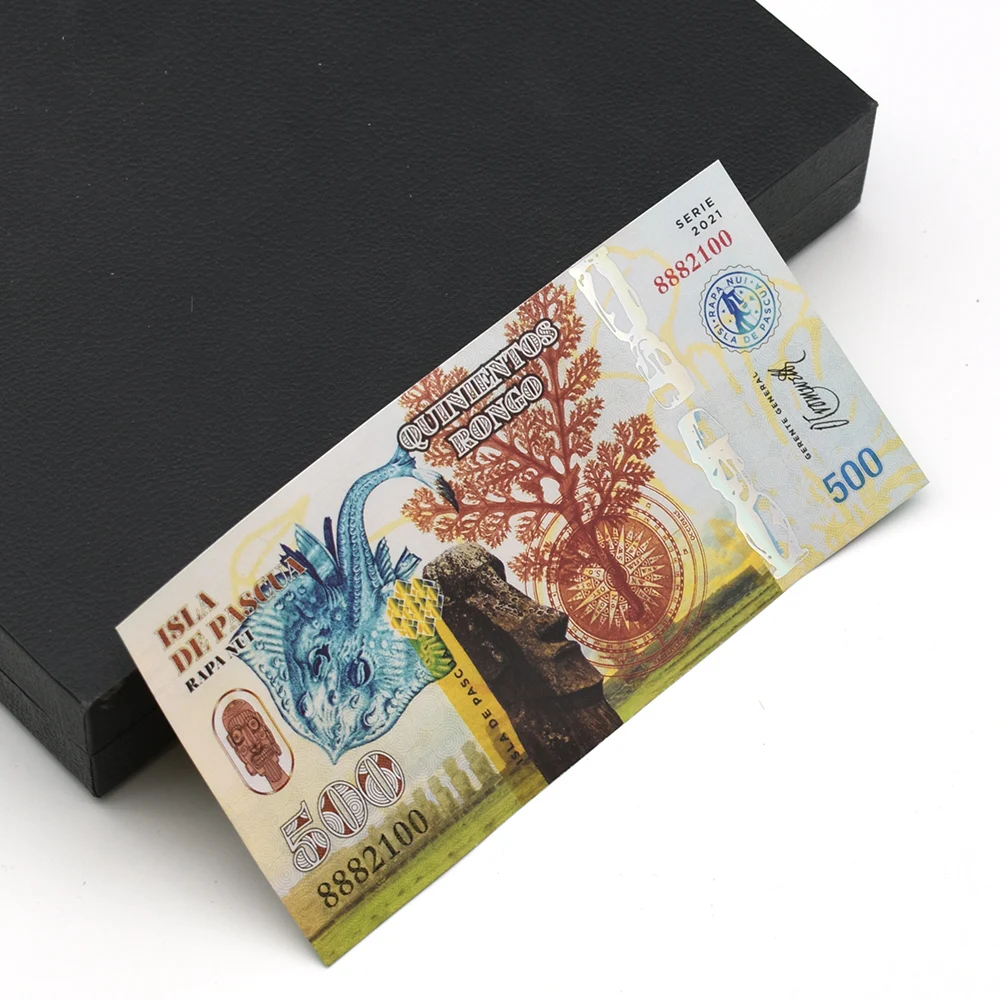 Nuevo Set de Monedas de la Serie Isla de Pascua Rapa Nui, Billetes de Fantasía de la Isla de Pascua, Billetes Coleccionables Únicos para Regalos y Decoración