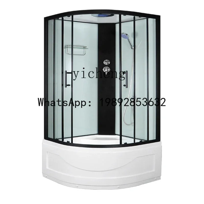 

LYY integrated bathroom, shower room integrated bathtub steam glass partition arc fan bath household
