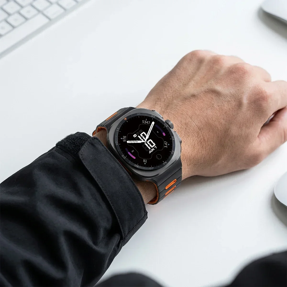 Magnetisches Silikonarmband für Samsung Galaxy Watch Ultra 2 47 mm, Sportarmband für Galaxy Watch 9/8 40/44, Watch 8 Classic 46 mm, Armband. – Detail 9