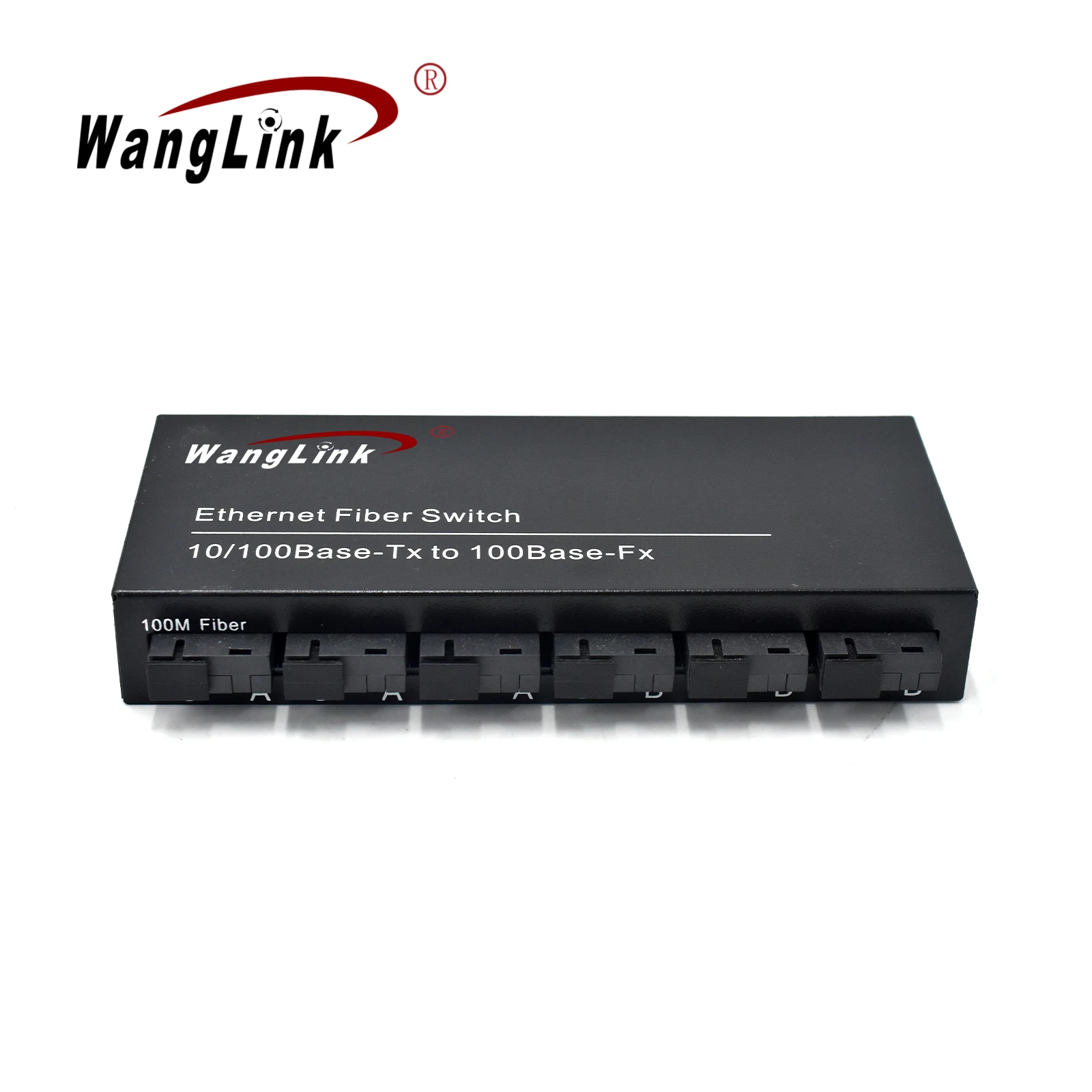 

Wanglink 6F2E 10/100M 2*RJ45 6*SC fiber Port Fast Ethernet Switch Media Converter 20KM