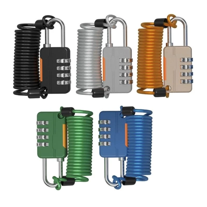 Candado combinación código 4 dígitos 652F, equipaje pequeño para cerradura caja, grillete sin llave Loc