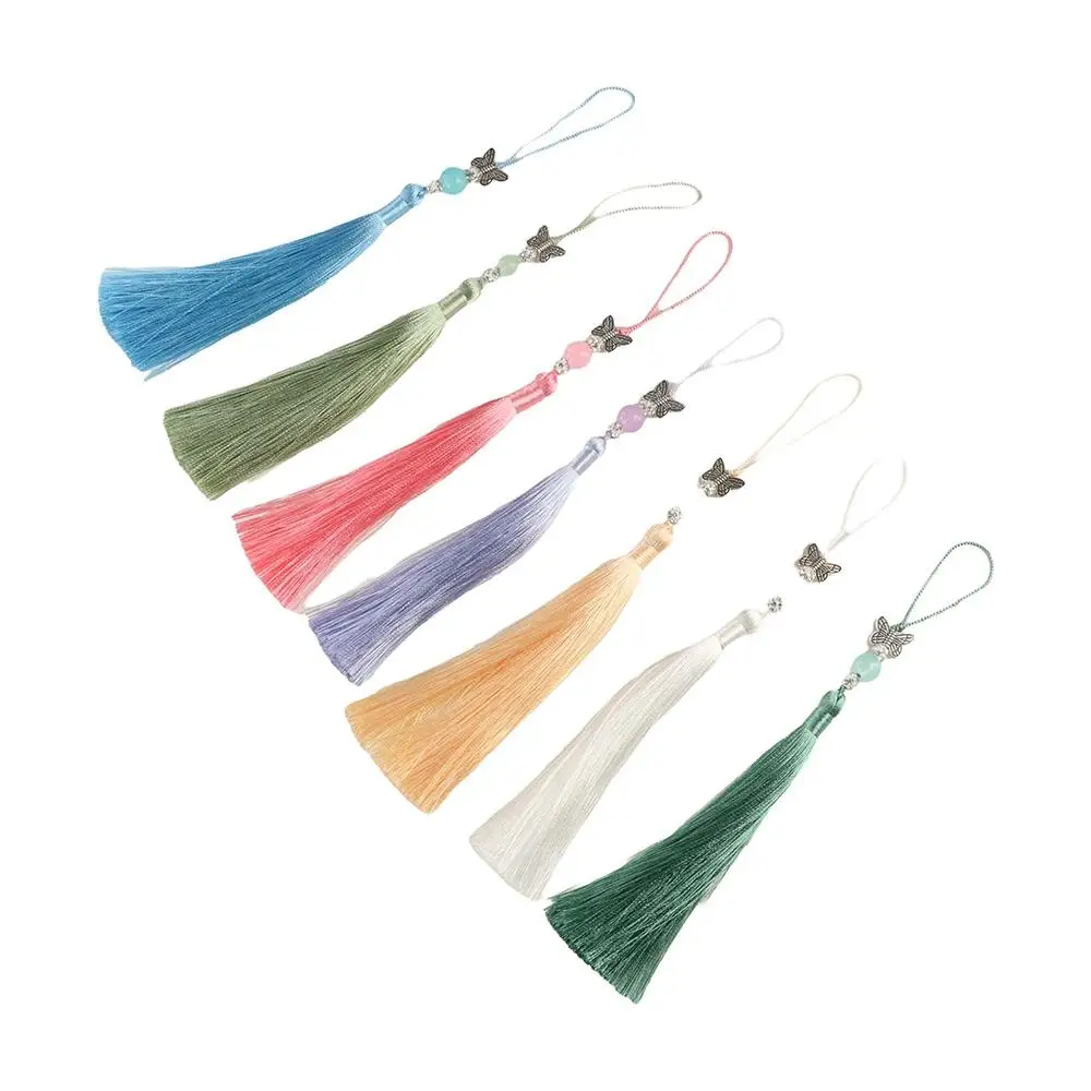 

Keychain Lucky Bookmark Tassels DIY Crafts Lanyard Tassel Car Keyring Blessing Phone Pendant Chain Beaded Chain