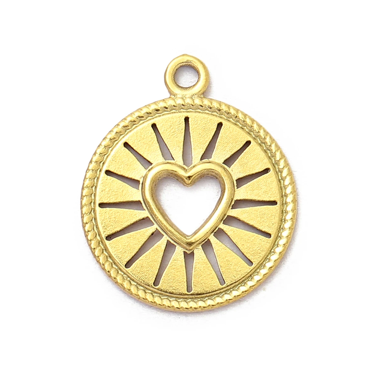 5 قطعة/الوحدة الفولاذ المقاوم للصدأ كرة القدم سحر القلب ستار المعلقات DIY بها بنفسك صنع سوار قلادة مجوهرات الإكسسوار بالجملة