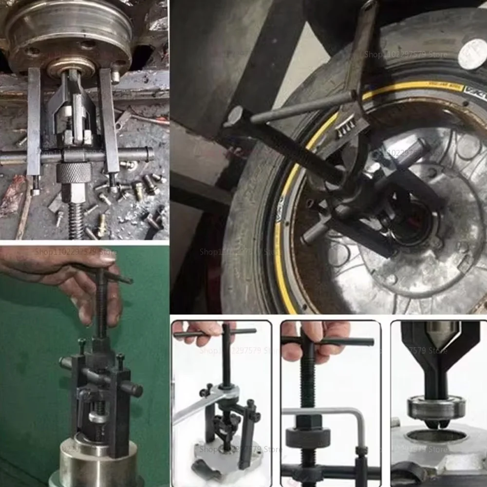 Estrattore per cuscinetti interni per auto per impieghi gravosi Estrattore a 3 griffe Kit di macchine utensili per autoveicoli per rimozione cuscinetti e riparazione auto