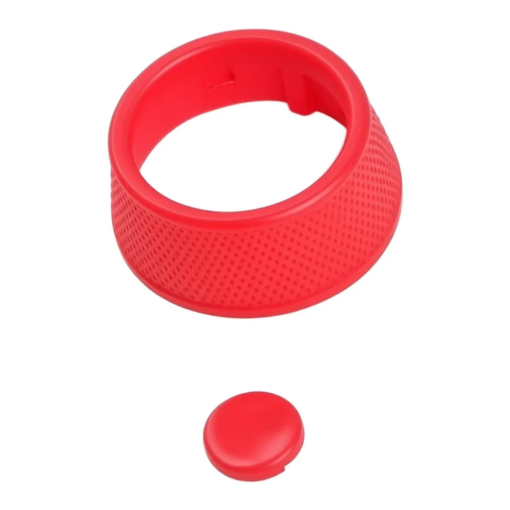 For Cayenne 2024-2025 Car Interior Trim Vehicle Aesthetic Enhancement Red ABS Plastic Knob Trim Reliable Fitment