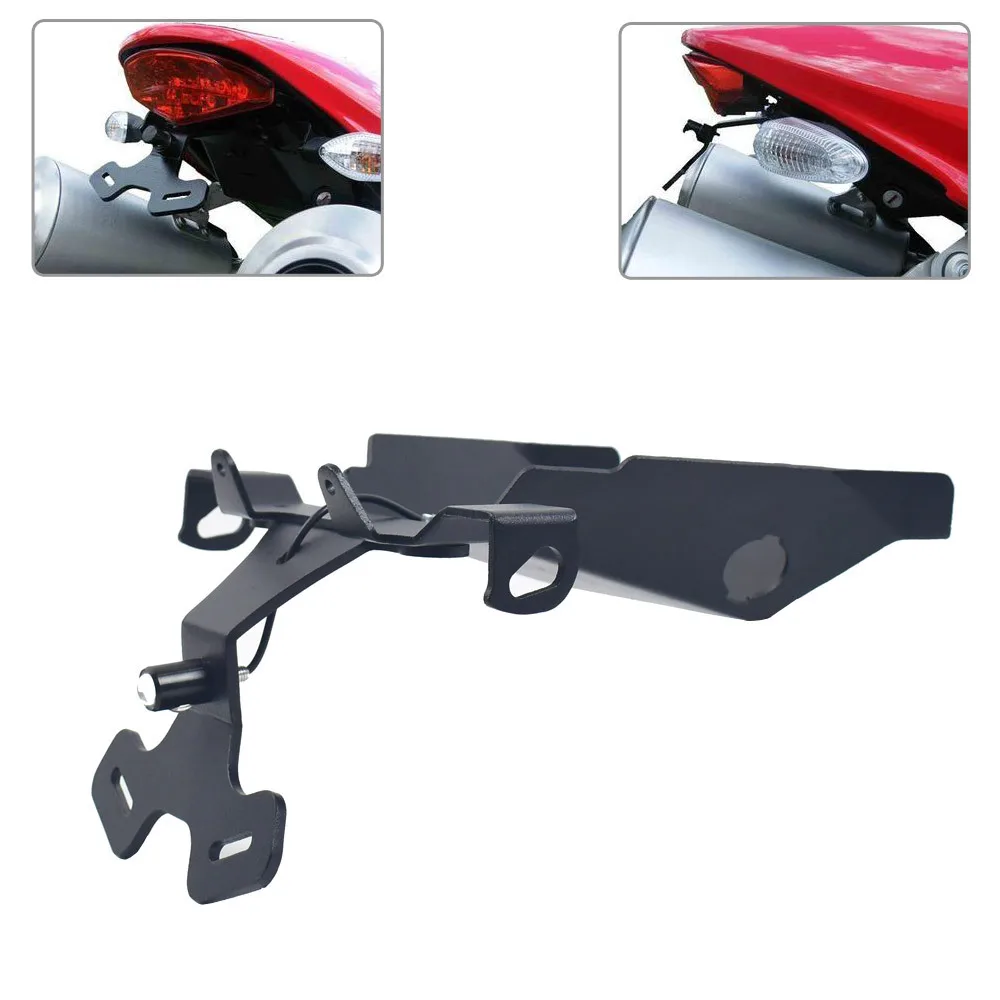 RTS Modified ShortTail Rear License Plate Holder For Ducati Monster 659 696 795 796 1100/1100S/1100EVO