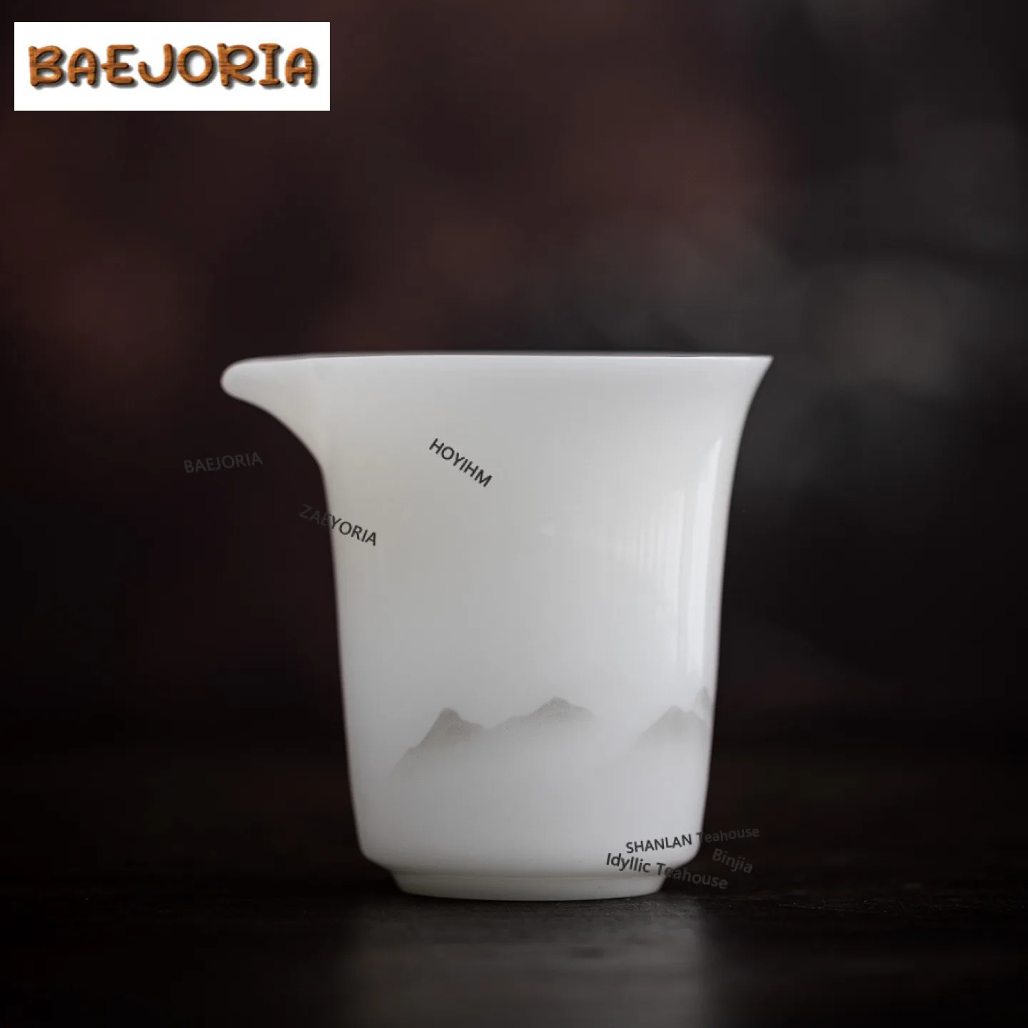 

210ml Ice-type Raw Jade Porcelain Tea Pitcher Tea Divider Cha Hai Dispenser Justice Cup Fair Mug Tableware Collection Supplies