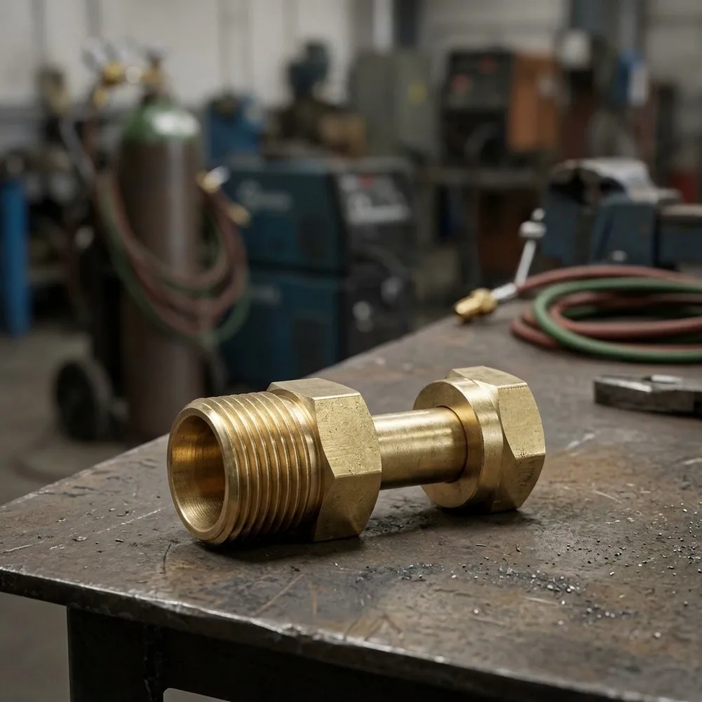 Gas Cylinder to Regulator Acetylene Adapters in Brass for CGA 200 CGA 300 CGA 510 and CGA 520 Maximum Compatibility