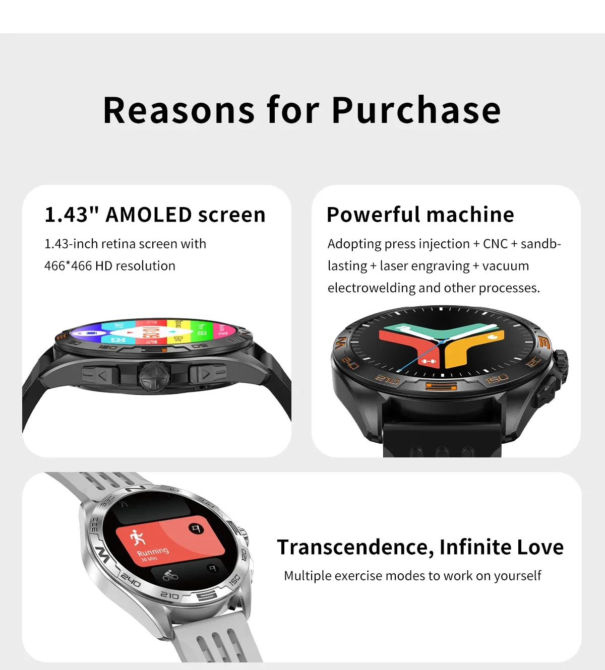 YTOM DT M1 1.43 inches AMOLED SmartWatch APP GPS Waterproof Round Smart Watch For Men Women Wireless charging NFC