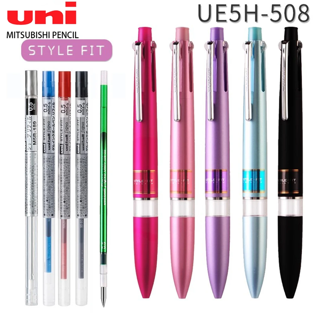 

Japan UNI STYLE FIT Multi-Functional Pen Case DIY with Refill UE5H-508 Gel Pen Mechanical Pencil Art Stationery School Supplies