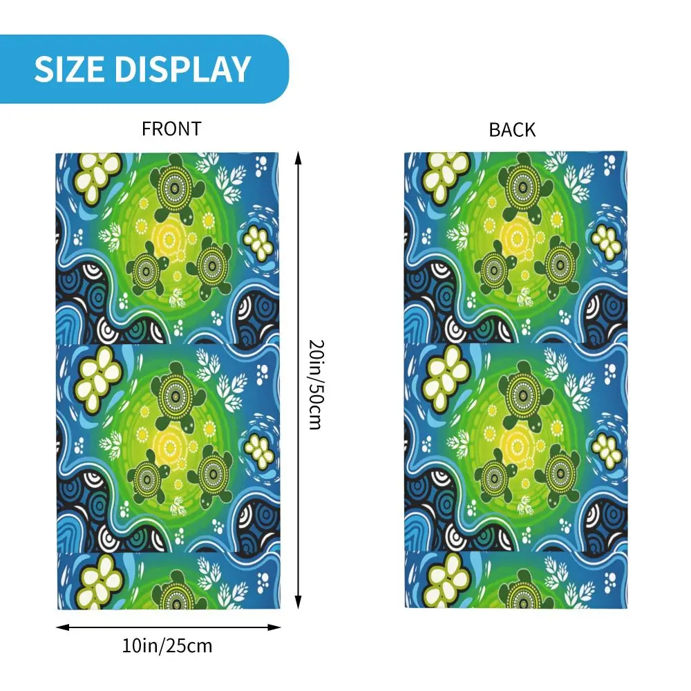 النقاط الفن باندانا الرقبة وشاح أبيض متعدد الاستخدام أغطية الرأس الصيد للجنسين الكبار الشتاء