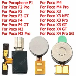 For Xiaomi Poco F2 F3 F4 GT M3 M4 Pro 5G X3 NFC X4 Pocophone F1 Replacement Ringer Flex Cable Repair Vibration Vibrator Motor
