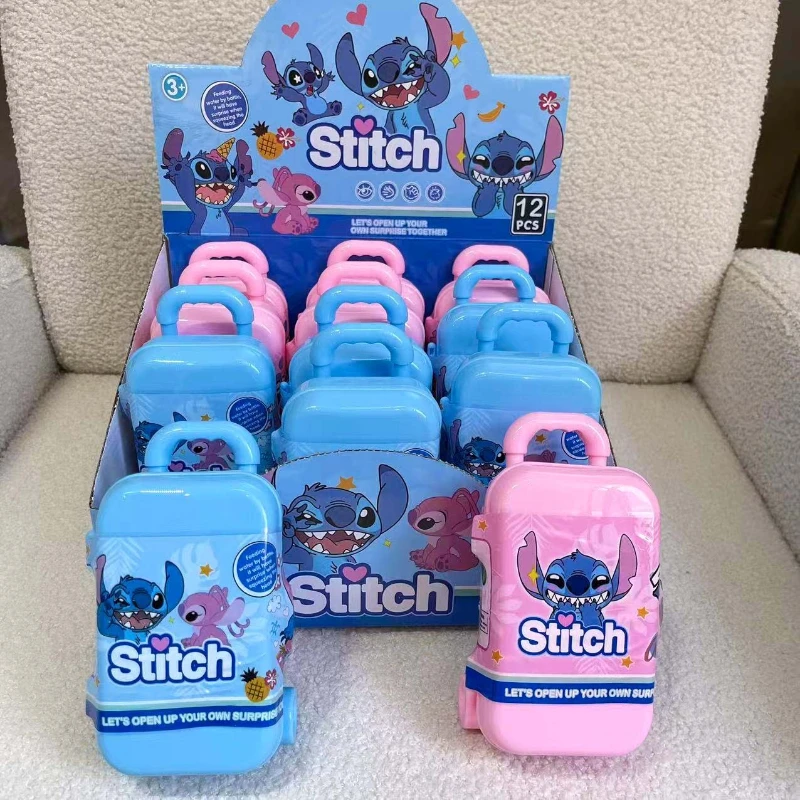 New Stitch Blind Box Suitcase Design Cute Cartoon Doll Toy Desktop Ornament Lilo & Stitch Kawaii Fashion Room Decor Kids Gift
