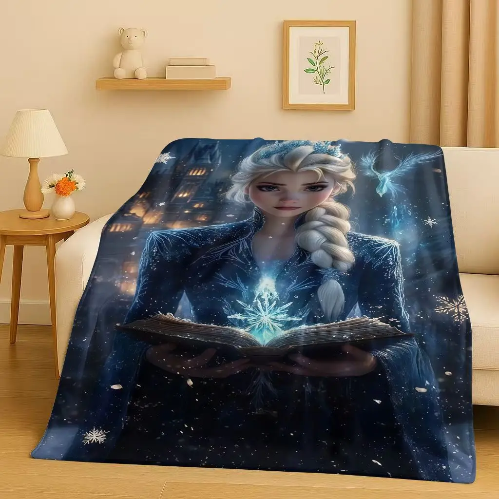 2026 New Sanrio Frozen Anna Elsa Cartoon Christmas Gift Flannel Blanket,Ultra Soft Plush Throw for Home Bedroom Bed Sofa Kids #3
