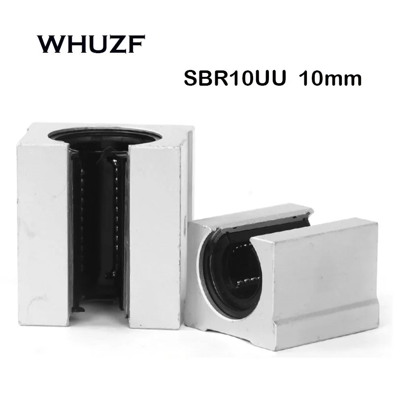 SBR10UU Aluminum Block 10mm High Quality Linear Motion Ball Bearing Slide Block Match Use SBR10 Linear Guide Rail CNC Parts