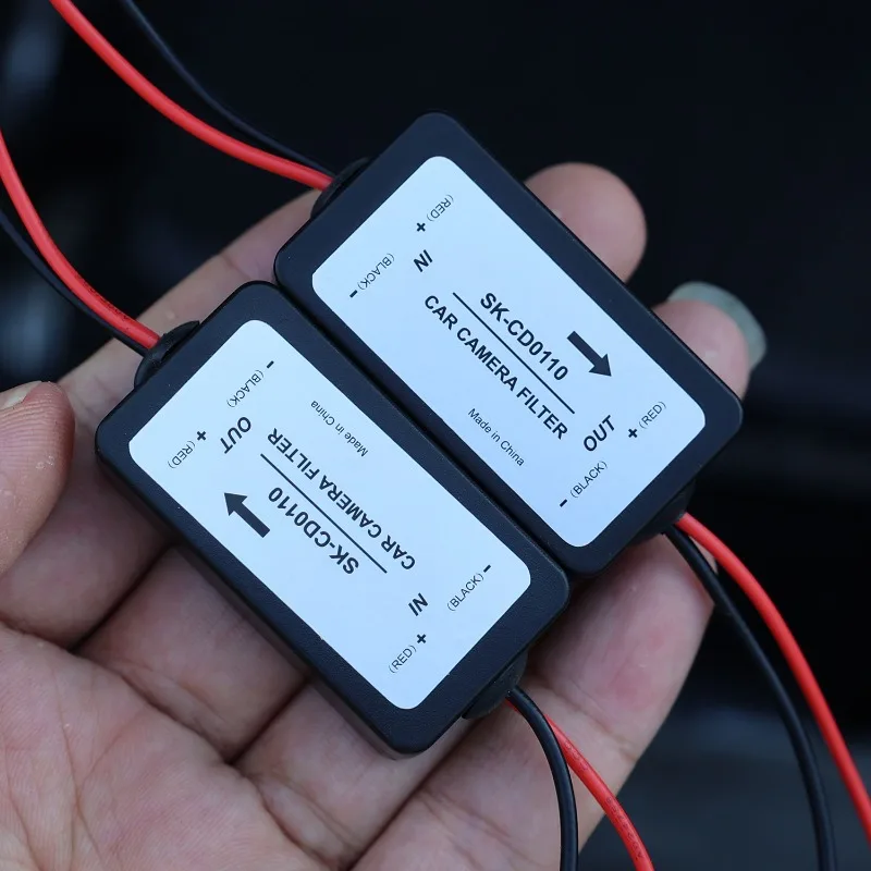Car Rear View Camera Power Relay Capacitor Car Rectifier Power Auto Camera Filter Relay Capacitor Filter Connector 1/2/3PCS