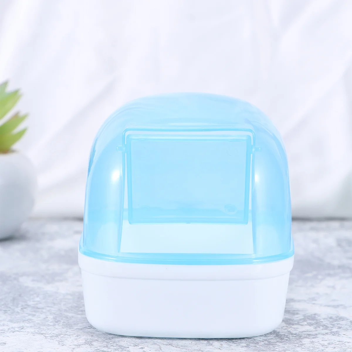 

Small Plastic Hamster Bathroom Bathtub Durable Open Design Bath Basin for Small Animals Mice Bath Plastic Hamster Bathroom